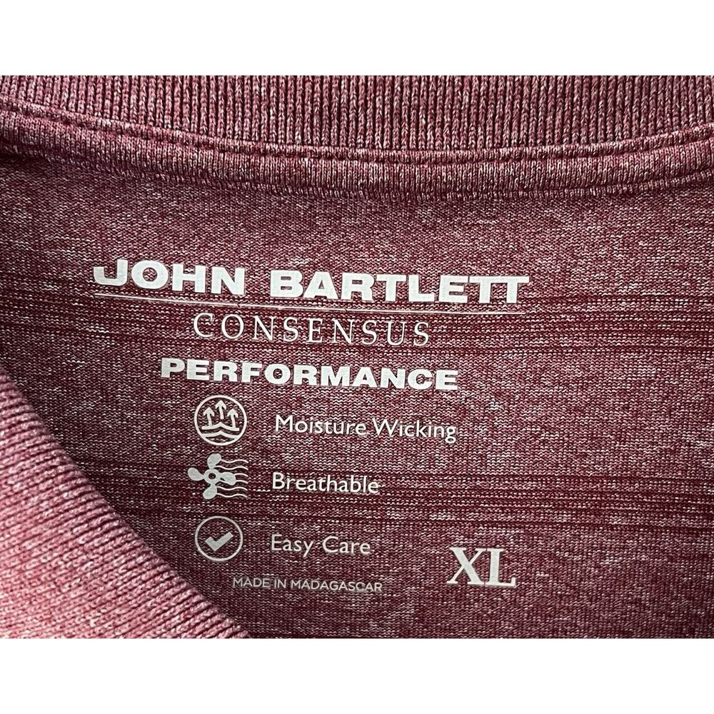 John Bartlett Consensus Performance Polo Shirt Me… - image 3